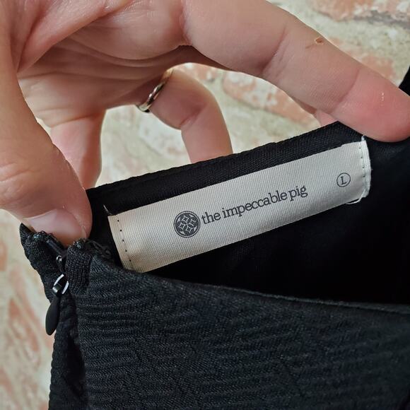 The Impeccable Pig Black Dress Sz Large - Picture 8 of 9